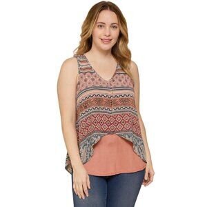 AMYWEAR Boho Chic Sleeveless Top